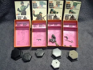 Lote De Colección Tamiya De 4 Modelos De Metal Alemanes Figuras Cajas Y Piezas SOLO Grupo - Imagen 1 de 11