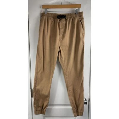 Pantalones de chándal para hombre Ezekiel beige tostado algodón spandex talla 32 *defectos* Foto 1 de 4