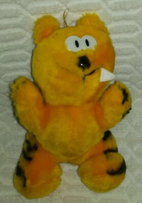 7英寸至8英寸Ace Novelty Co. Inc希刺克厉夫橙色剥落黑猫毛绒  — 第 1/4 张图片