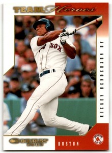 2003 DONRUSS TEAM HEROES RICKEY HENDERSON BOSTON RED SOX #80
