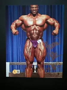 Ronnie Coleman Hot! foto autografata firmata 8x Mr. Olympia 8x10 Beckett BAS coa - Foto 1 di 1