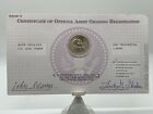 2007 Adams Certificate Of Official Asset Grading Registration