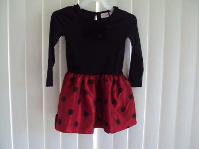 Vestido SONOMA life + style niñas rojo negro lunares talla 3T Foto 1 de 4