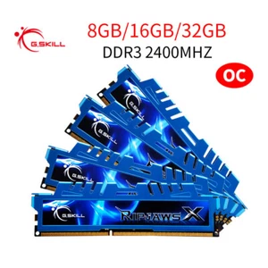 G.Skill 32GB 16GB 8GB DDR3 OC 2400MHz PC3-19200U Desktop Gaming Memory RAM LOT - Picture 1 of 15