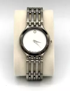 Reloj Movado Esperanza para dama esfera plateada cuarzo acero inoxidable suizo 009G - Imagen 1 de 6