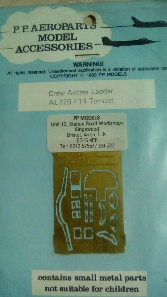 P.P.Aeroparts 1/72 F-14 Crew Access Ladder AL726 Photo ( all kits ) - Immagine 1 di 1