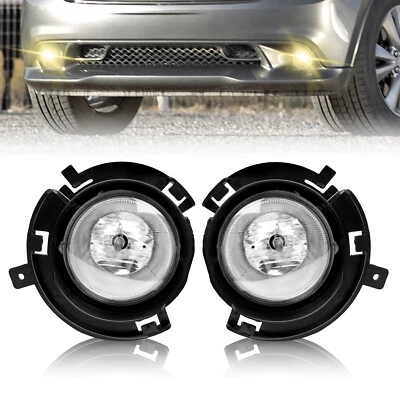 Luces antiniebla luces de parachoques delanteras lente transparente para Dodge Durango 2011 2012 2013 Foto 1 de 4