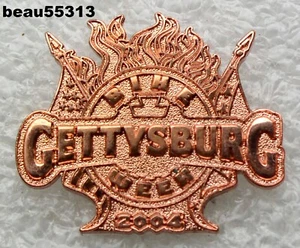 ⭐2004 GETTYSBURG PENNSYLVANIA BIKE WEEK GREAT HARLEY INDIAN VEST JACKET PIN - Picture 1 of 1