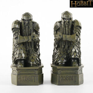 1 Pair Hobbit The Lonely Mountain Erebor Lord of The Rings Toys Dwarf Bookends