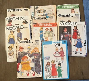 Paket 11 Vintage Schnittmuster für kleine Mädchen & Jungen Kleidung Größe 4 - Bild 1 von 3