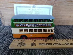 MATCHBOX 1930 Leyland Titan TDI Bus VAN HOUTEN’S COCOA Diecast Toy Car YET02-M - Picture 1 of 9