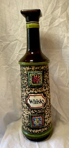 RARE WEST GERMANY 254 WHISKY BOTTLE HANDPAINTED POTTERY DECANTER & POURER - Picture 1 of 24