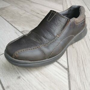Hombres Zapatos Clarks Negro Cuero Con Cordones G ajuste UK Tamaños 7-12 Huckley Gorra