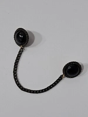 Chiusura gancio in metallo argento cerchi 20 mm per cappotti abiti mantelle - Immagine 1 di 4