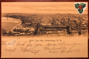 Bird's Eye View Parkersburg West Virginia printed 1906 - Picture 1 of 2