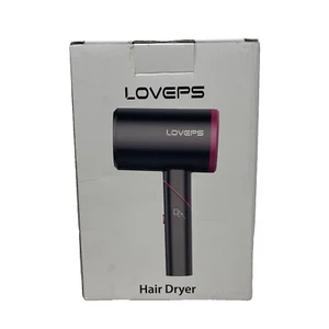 LOVEPS Hair Dryer with Diffuser, 1800W Lonic Travel Blow Dryer Foldable Handle - Picture 1 of 20