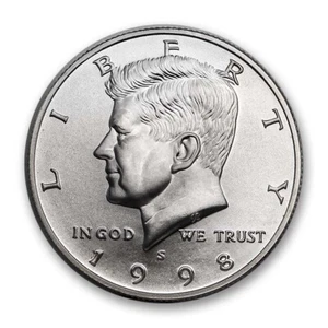 1998-S Silver Kennedy Half Dollar BU (Matte) - Picture 1 of 3