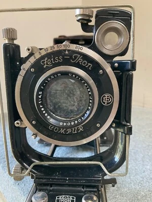 Zeiss Icon Ideal f 4,5 x 13,5 cm lente placa cámara con imagen de 3,25” x 4,5” 1929 Foto 1 de 4