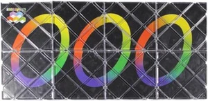 8 Panels 3 Rings Magic Folding Puzzle Cube Twisty Black - Picture 1 of 5
