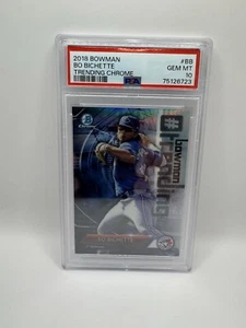 2018 Bowman Trending Chrome Bo Bichette #BB Card - Graded Gem Mint PSA 10 - Picture 1 of 2