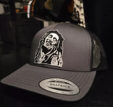 Bob Marley Iron On Patch Hat, Richardson 112, Yupoong, Mid Pro Trucker, Reggae, 