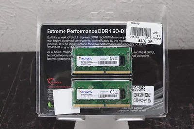 ADATA 8x2 GB 16 Total DDR4 Laptop Ram PC4-3200AA 1Rx8 AO1P32NC8T1-BBVS - Image 1 of 2