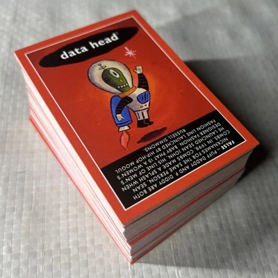 Conjunto de 150 cartões de cabeça de dados Cranium Turbo Edition vermelho Hasbro 2004 - Imagem 1 de 2