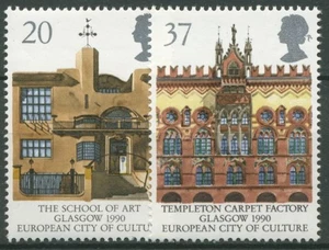 Reino Unido 1990 Glasgow Capital Europea de la Cultura 1263/64 nuevo - Imagen 1 de 1