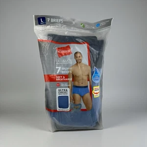 Hanes Ultimate Men's Tagless Briefs 7-Pack Ultra Comfort Soft Breathable size  L - Picture 1 of 4