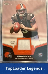 2012 Topps #RP-BW Brandon Weeden Rookie Patch - Picture 1 of 2