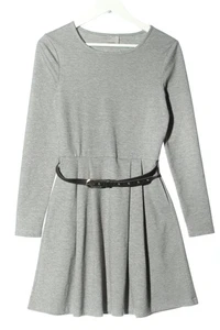 VERO MODA Vestido de manga larga Mujeres Vestido Talla EU 36 gris claro-negro - Imagen 1 de 5