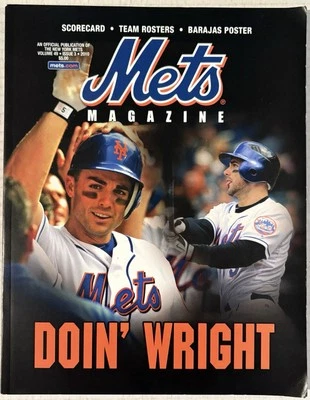 2010 NEW YORK METS PROGRAM VOLUME 49 #3 METS DAVID WRIGHT DOIN’ WRIGHT - Image 1 of 3