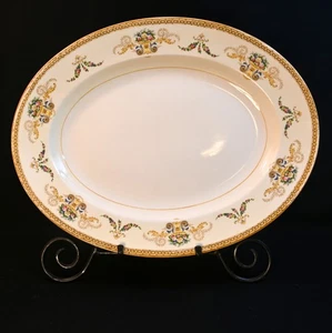 Alfred Meakin Oval Serving Platter 14.5" X 11.25" X 1.5" Festive Floral 1930-37 - Picture 1 of 17