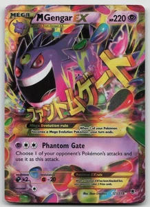 ¡Dañado! Pokemon TCG XY Phantom Forces Mega M Gengar EX 121/119 Secreto Raro Holo - Imagen 1 de 2