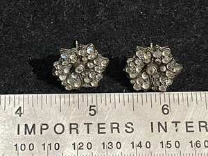 Diamond, Moonstone, Silver-Topped, 14k Yellow Gold Earrings - Picture 1 of 5