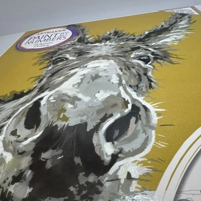 ArtMaker Paint by Numbers: Delightful Donkey 40x50cm Wall Hanging Kit ~ New - image 1 of 4