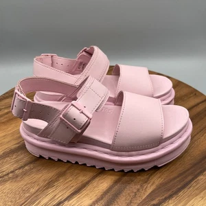 Sandalias Dr Martens Voss Mono Para Mujer Talla 5 Rosa Tiza Correas de Cuero Informales - Imagen 1 de 8