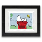 Peanuts Stamps Framed Enlargement of Snoopy Stamp from Royal Mail