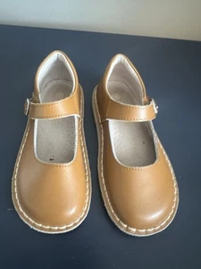 L'amour Shoes Girls Size 9 Mary Jane's Leather Brown - Picture 1 of 5
