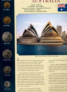 Coins from Around the World Australia UNC $2,$1, 50,20,5 cent 2006 10 cent 2005 - Picture 1 of 2
