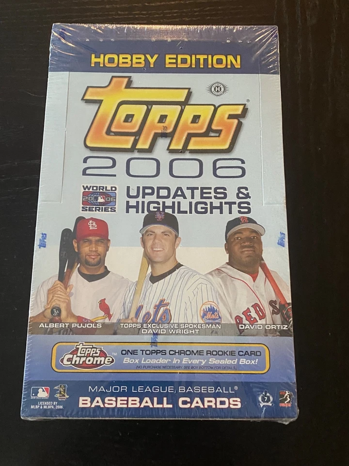 2006 Topps Baseball Updates & Highlights Hobby Box Factory Sealed 20+2 Packs - Image 1 of 3