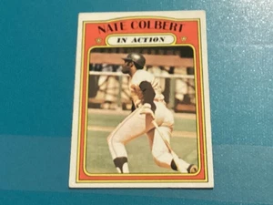 1972 Topps In Action Nate Colbert numero semi-alto #572 - quasi nuovo - ottimo - Foto 1 di 2