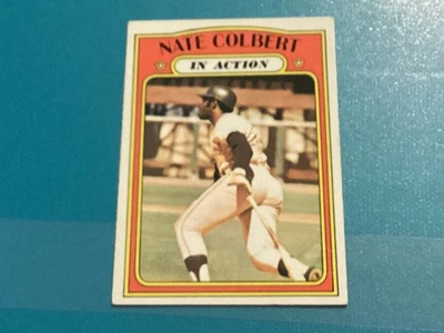 1972 Topps In Action Nate Colbert Semi-High Number #572 - Near Mint - Great - Image 1 of 2