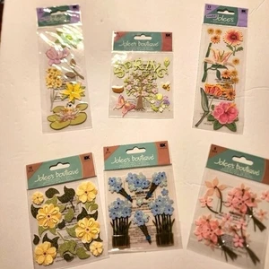 Scrapbooking stickers 5 sheets spring flowers - Imagen 1 de 5