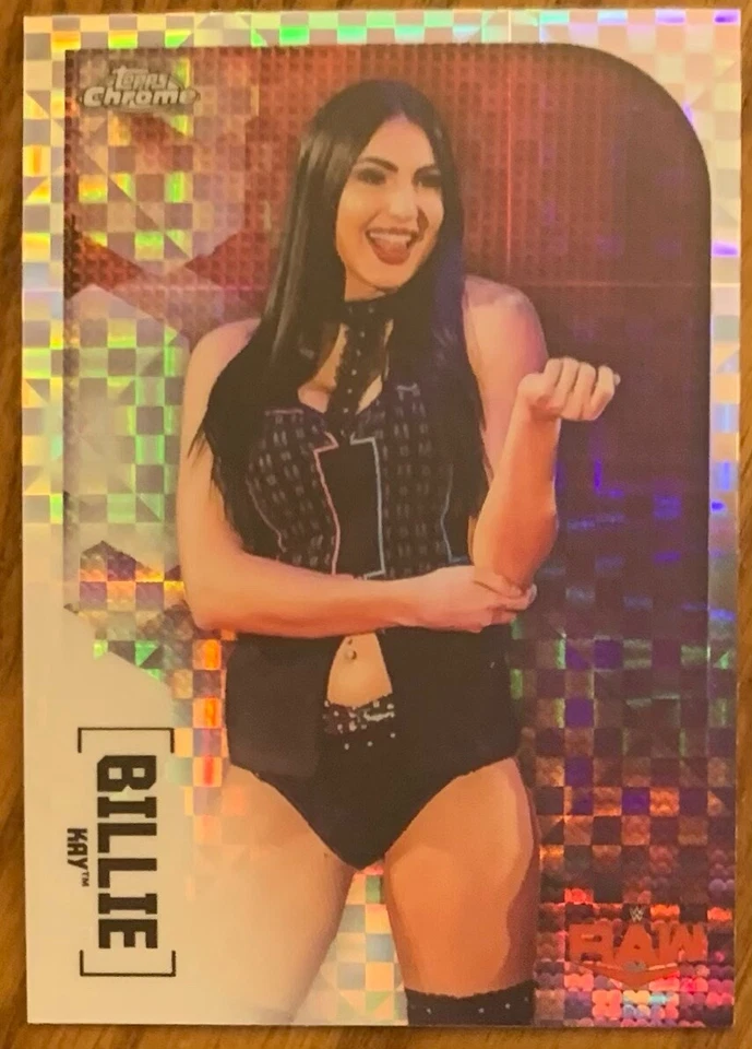BILLIE KAY, 2020 TOPPS WWE CHROME X-FRACTOR CARD IN MINT CONDITION ! - Image 1 of 1
