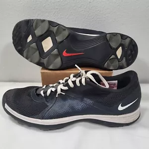 Zapatos de golf Nike Lunarlon para mujer 11 negros sin clavos 628539-001 - Imagen 1 de 11