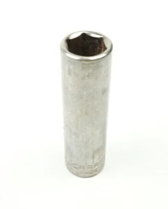 Craftsman -Ɩ⅁- 1/2" 6 Point Deep Chrome Socket 3/8" Drive 43332 USA - Picture 1 of 3