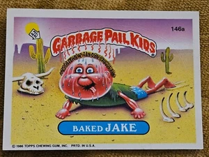 1986 Topps Garbage Pail Kids Card Baked Jake 146a - Picture 1 of 6