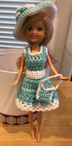Crochet Pattern (UK or US ) Doll Dress for Barbie or Disney Princess type dolls - Picture 1 of 11