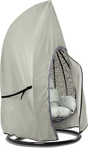 Patio Hanging Egg Chair Cover Waterproof Outdoor Wicker Egg Swing Chair - Picture 1 of 7